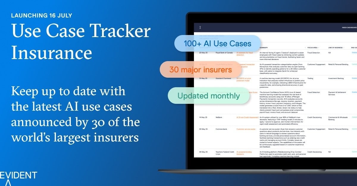 The Insurance Use Case Tracker launches July 16