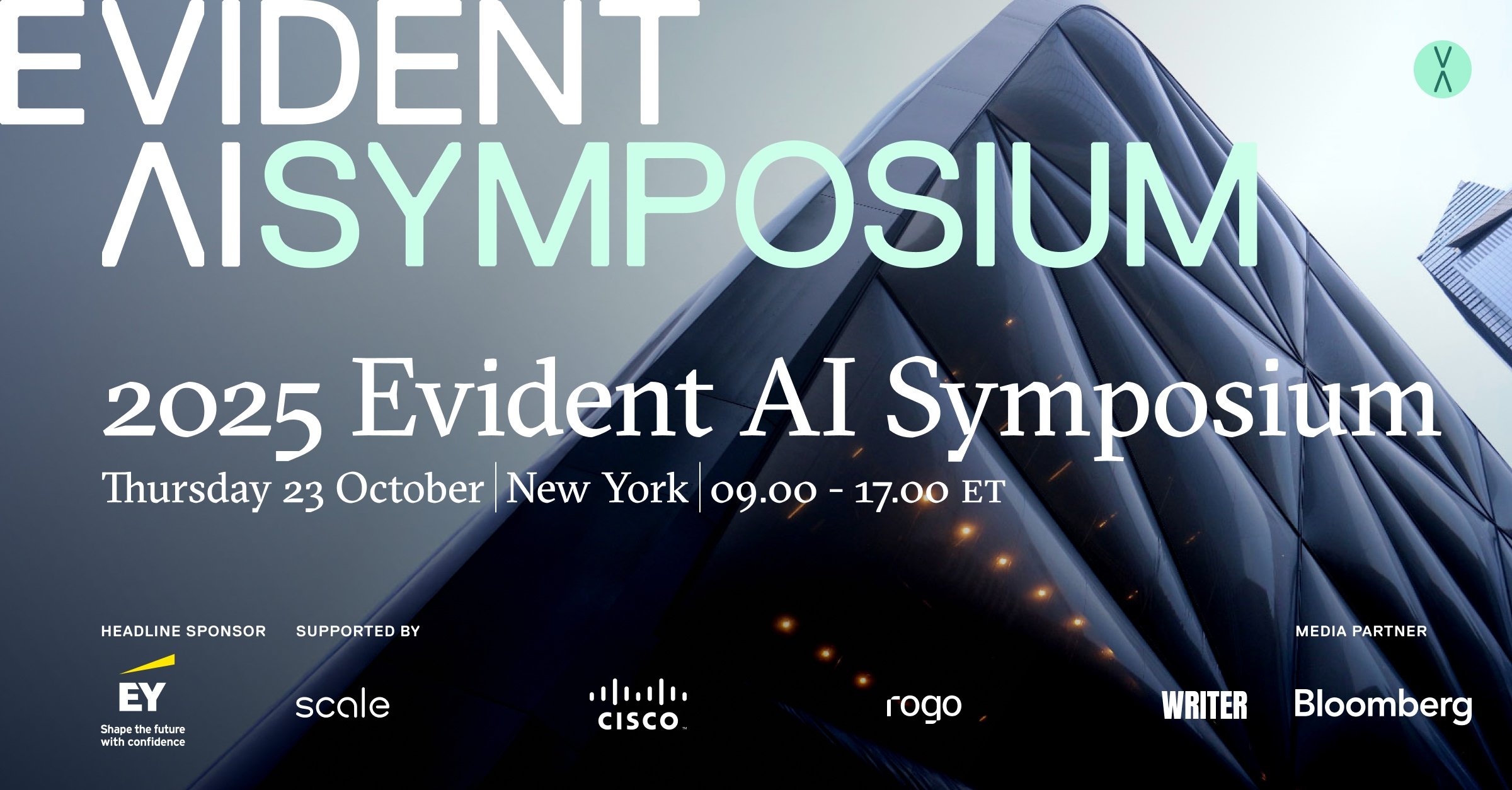 The Evident AI Symposium is happening on October 23, 2025 in New York.
