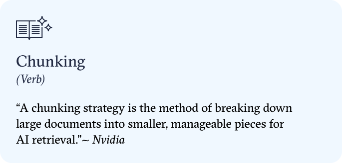 A definition of chunking